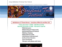 Tablet Screenshot of christmastownfestival.com